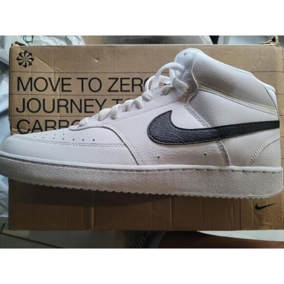 Nike Other - 🆕Nike Men's White/Black/White Court Vision Mid Next Nature Fashion Sneakers